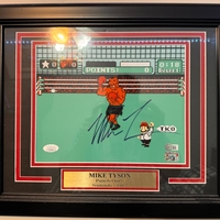 Mike Tyson signed framed display