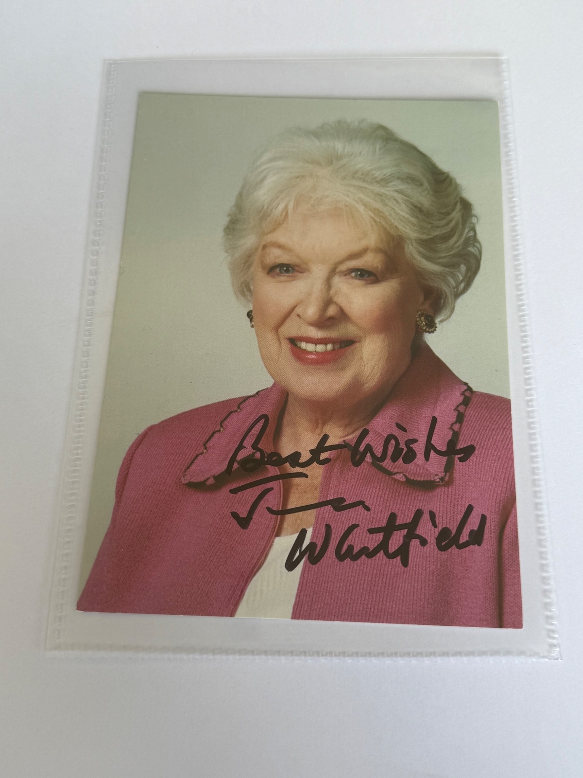 June Whitfield- signed photo