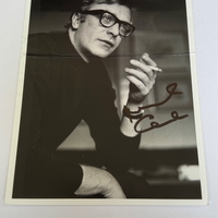 Michael Caine - signed photo. Creased.