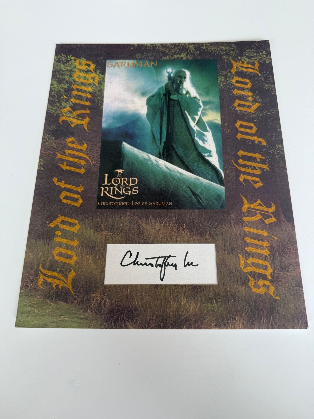 Christopher Lee signed item