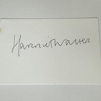 Harriet Walter signed card
