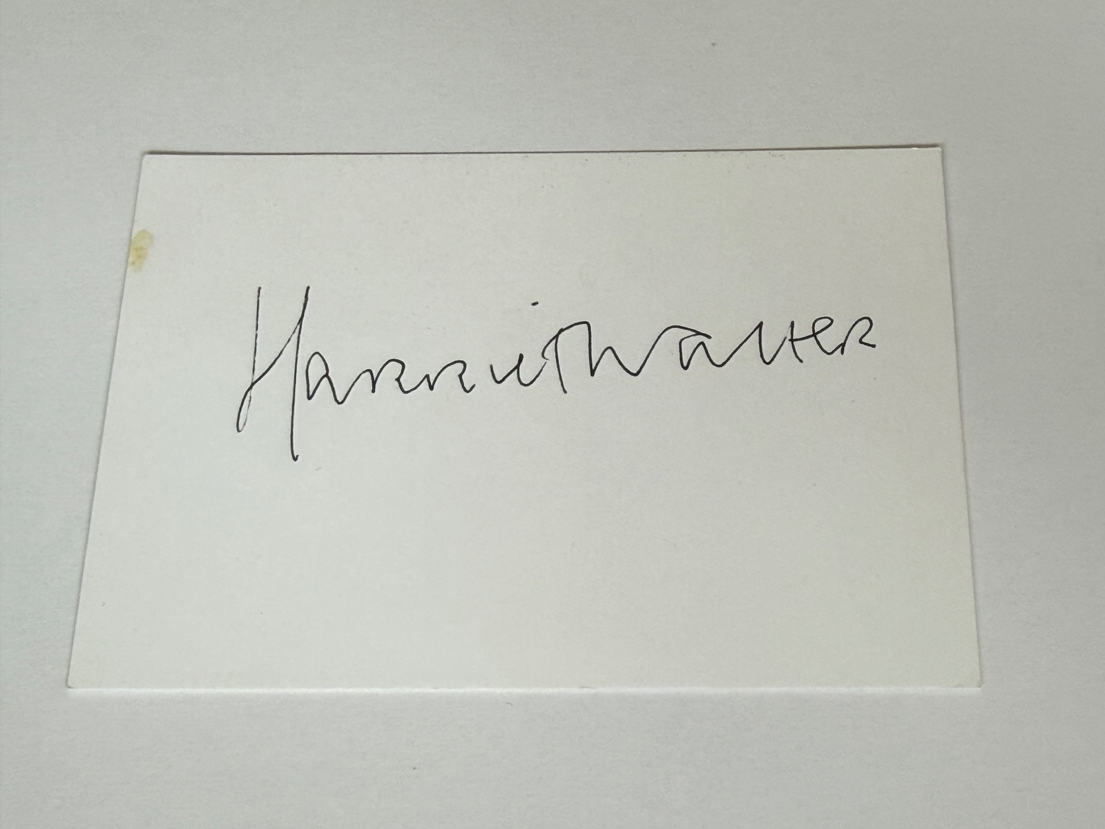 Harriet Walter signed card