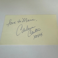 Carlene Carter signed card