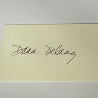 Dana Delany signed card
