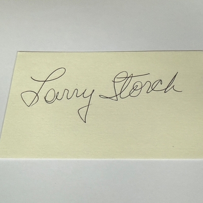 Larry Storch signed card