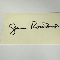 Gena Rowland signed card