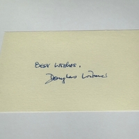 Douglas Wilmer signed card