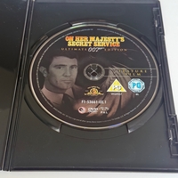 On Her Majesty’s Secret Service DVD. Signed by Joanna Lumley.