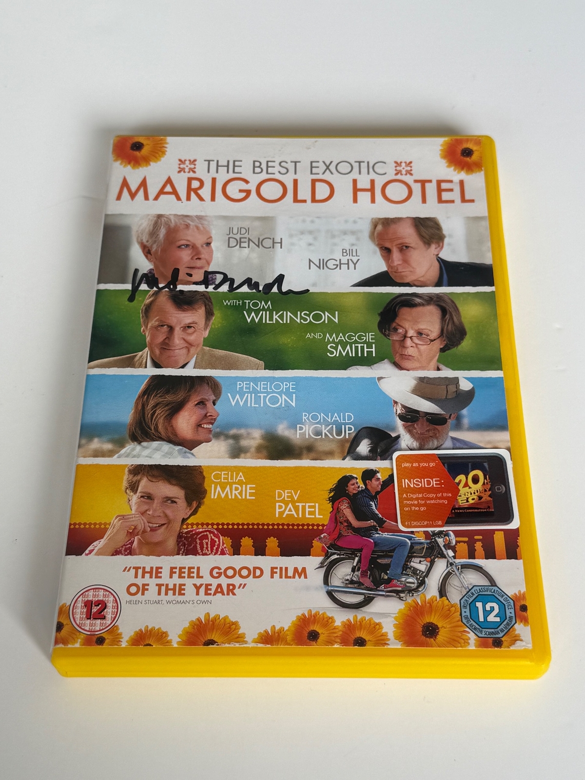 he Best Exotic Marigold Hotel DVD. Signed by Judi Dench