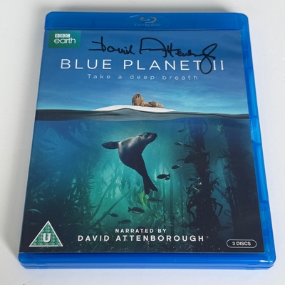 Blue Planet II DVD. Signed by David Attenborough