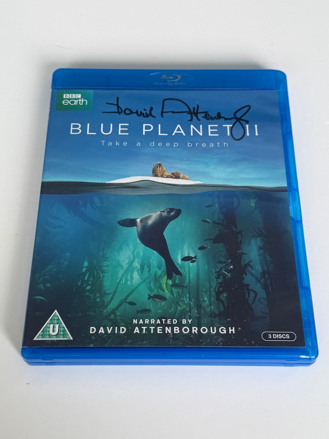 Blue Planet II DVD. Signed by David Attenborough