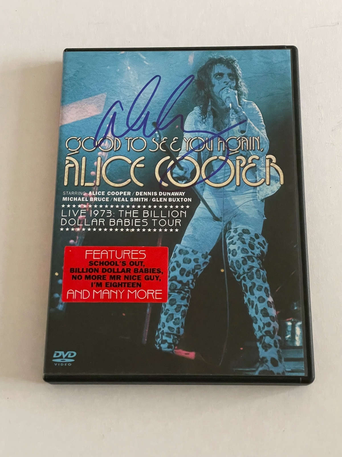 Alice Cooper - Good To See You Again DVD. Signed by Alice Cooper