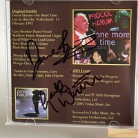Procol Harum - One More Time CD. Believed signed by Gary Brooker on front cover, Dave Bronze and Geoff Whitehorn on rear of booklet,