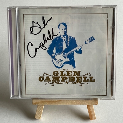 Glen Campbell - Meet Glen Campbell CD. Signed by Glen Campbell and Debbie Campbell