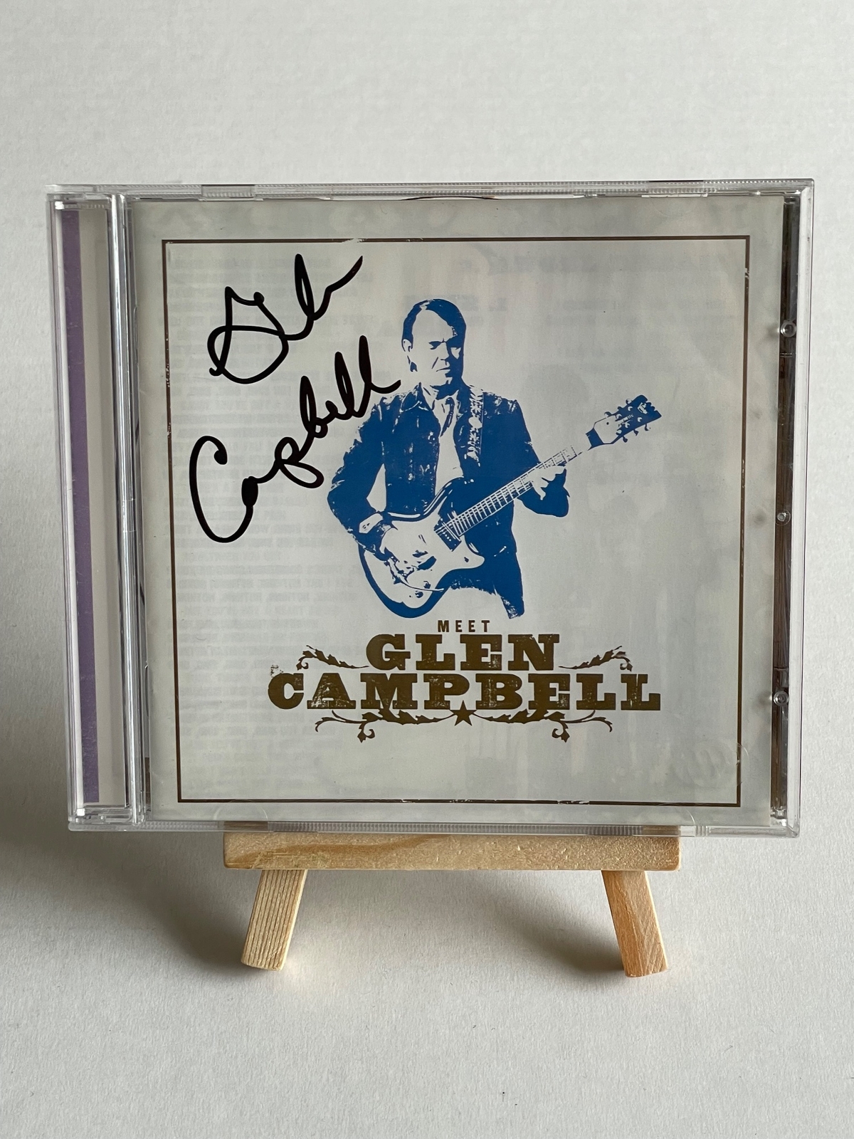 Glen Campbell - Meet Glen Campbell CD. Signed by Glen Campbell and Debbie Campbell