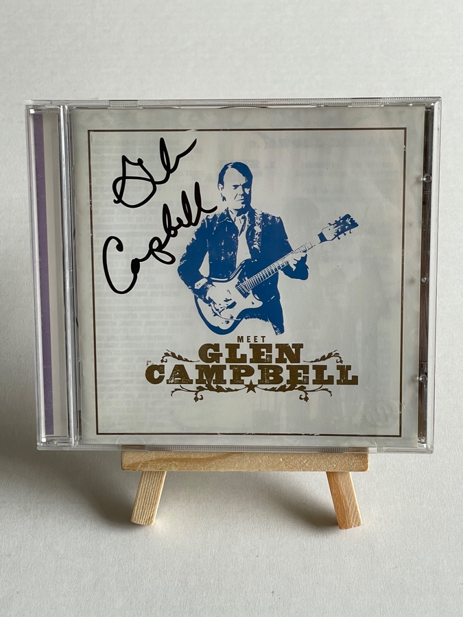 Glen Campbell - Meet Glen Campbell CD. Signed by Glen Campbell and Debbie Campbell