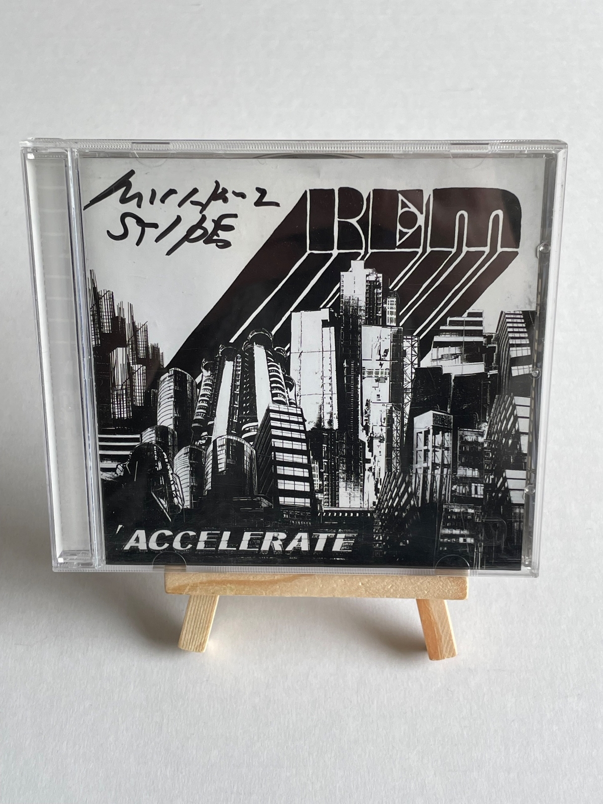 REM - Accelerate CD. Signed by Michael Stipe