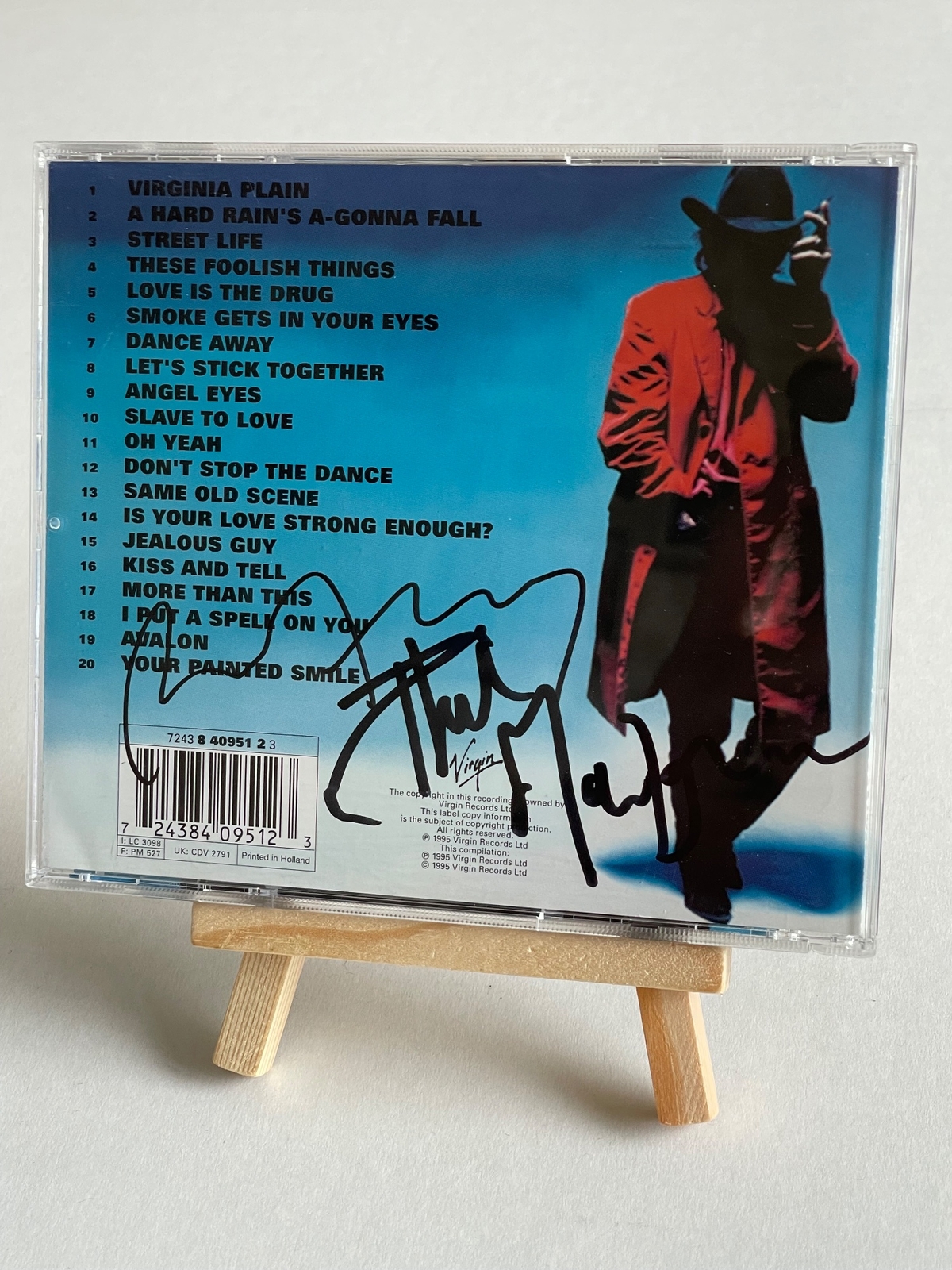 Bryan Ferry and Roxy Music - More than this cd. Signed by Bryan Ferry and Phil Manzanera