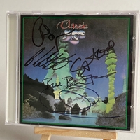 Yes - Classic Yes CD. Signed by Chris Squire, Alan White, Bill Bruford, Steve Howe, Jon Anderson on front of CD booklet and Rick Wakeman, Tony Kaye on rear of booklet,