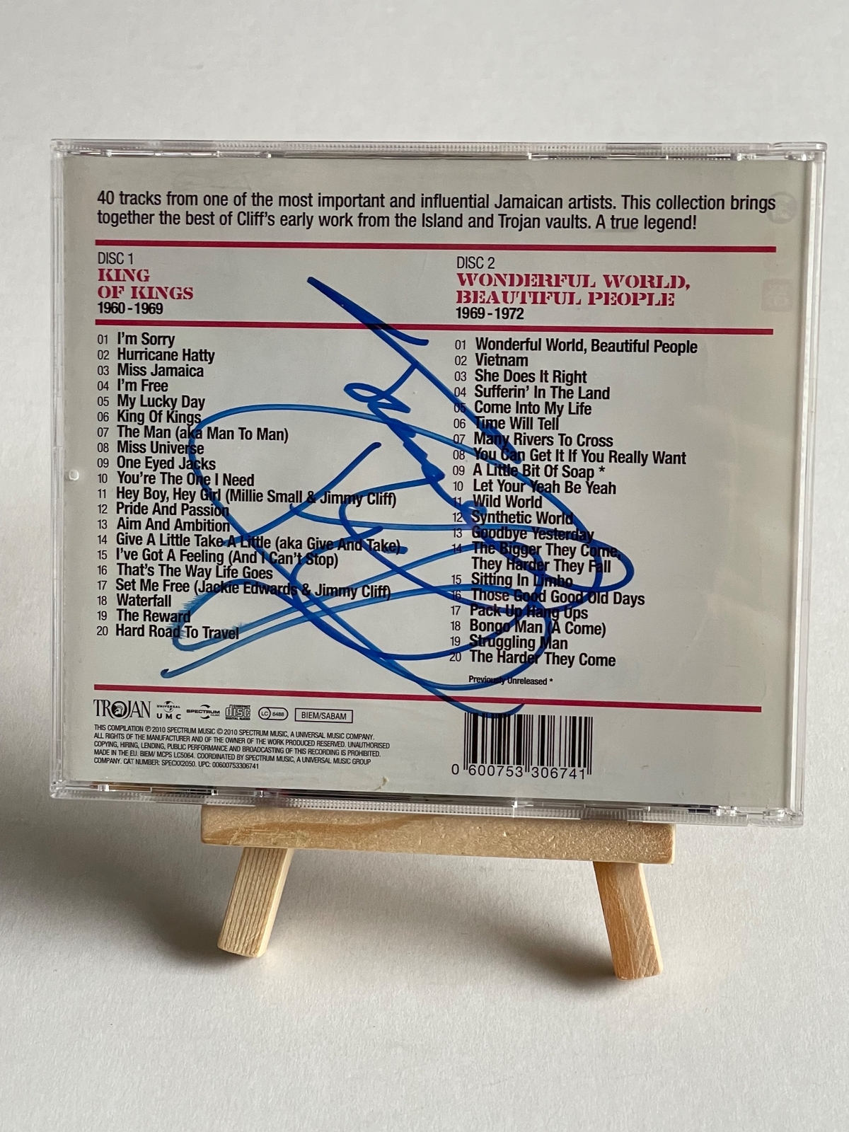 Jimmy Cliff - Harder Road To Travel CD. Signed by Jimmy Cliff