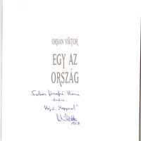 Viktor Orban signed book