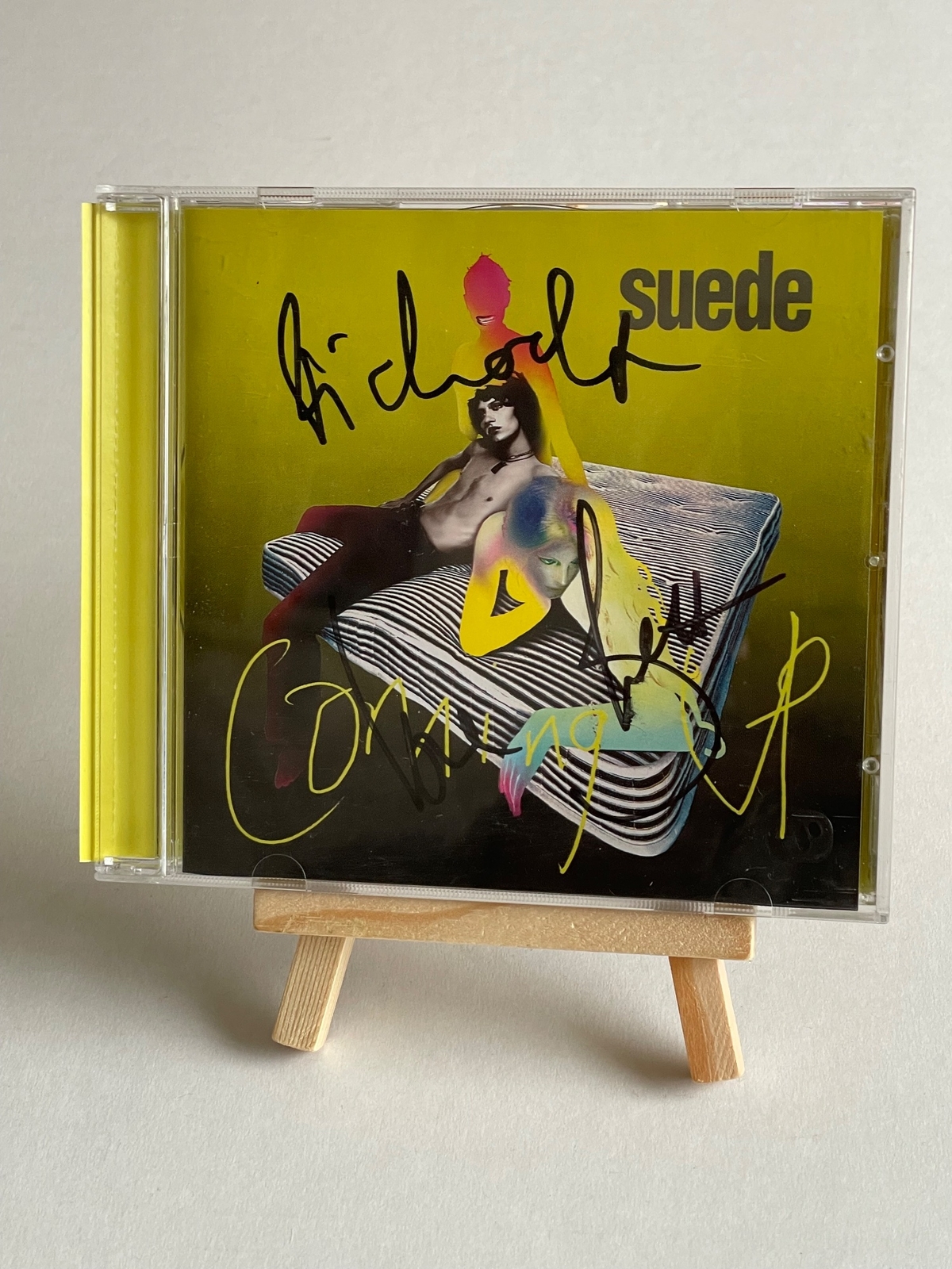 Suede - Coming Up CD. Signed by Brett Anderson and Richard Oakes