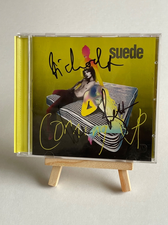 Suede - Coming Up CD. Signed by Brett Anderson and Richard Oakes