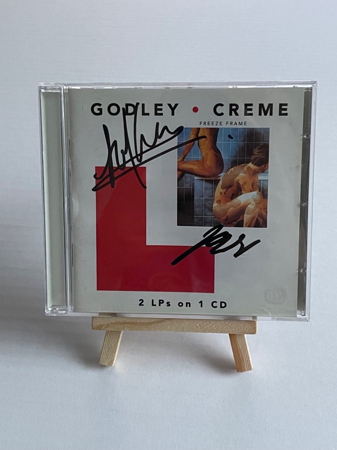 odley & Creme. Freeze Frame CD. Signed by Kevin Godley and Lol Creme.