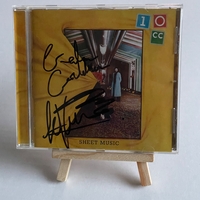10Cc - Sheet Music CD. Signed by Graham Gouldman and Lol Creme.