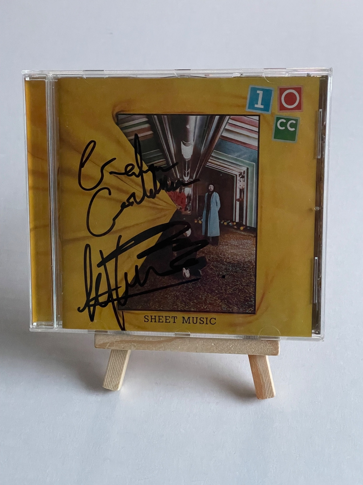 10Cc - Sheet Music CD. Signed by Graham Gouldman and Lol Creme.