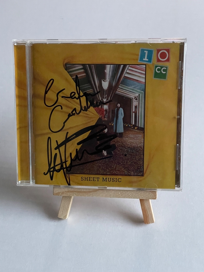 10Cc - Sheet Music CD. Signed by Graham Gouldman and Lol Creme.