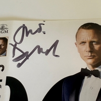 Skyfall DVD cover signed by Judi Dench. DVD sleeve only