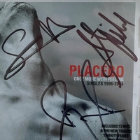 Placebo - Once More With Feeling CD. Signed by Brian Molko, Stefan Olsdal and one other unknown