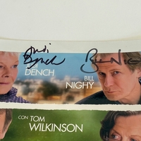 The Best Exotic Marigold Hotel Italian Photo signed by Judi Dench, Bill Nighy and Celia Imrie