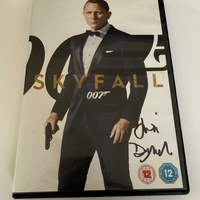 Skyfall DVD cover signed by Judi Dench.