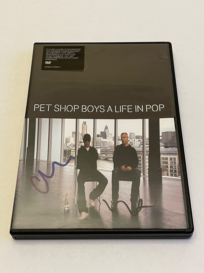 Pet Shop Boys - A Life In Pop DVD. Signed by Neil Tennant and Chris Lowe.