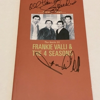 Frankie Valli and the Four seasons - The Music of. Damaged corner. Signed by Frankie Valli and Bob Gaudio
