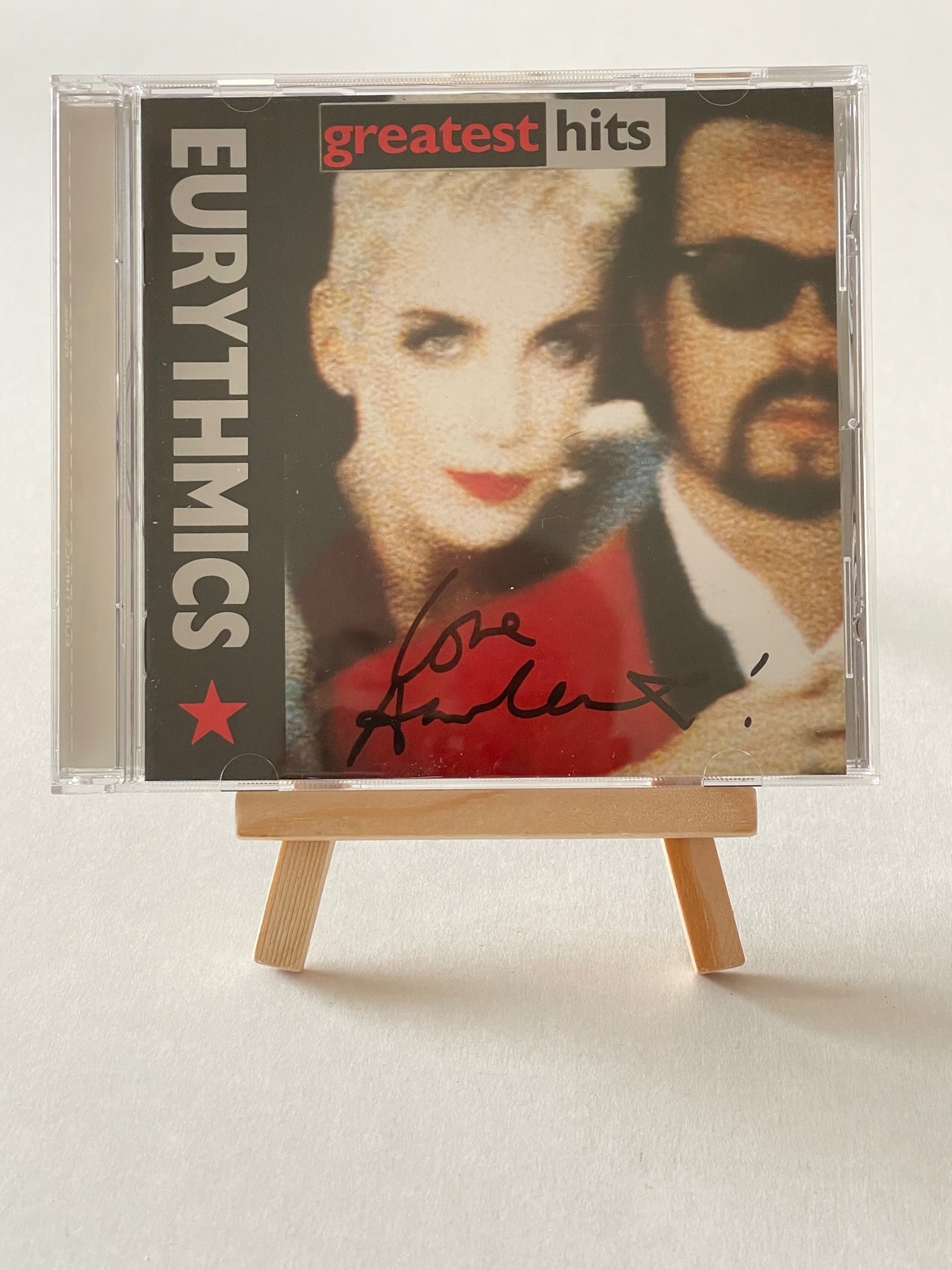 Eurythmics - Greatest Hits CD. Signed by Annie Lennox