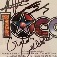 10CC - The very best of CD. Signed by Graham Gouldman, Kevin Godley and Lol Creme