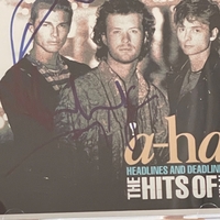 A-HA - Headlines and Deadlines CD. Signed by Morton Harket, Magne Furuholmen, Paul Waaktaar-Savoy
