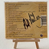 Earth, Wind and Fire - Boogie Wonderland and the very best of CD. Signed by Verdine White and Philip Bailey