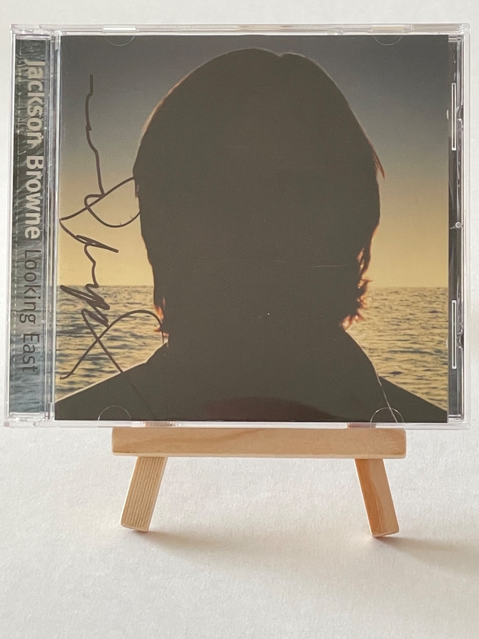 Jackson Browne - Looking East CD. Signed by Jackson Brown and Fritz Lewak