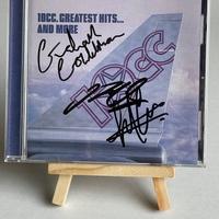 10CC - Greatest Hits and More CD. Signed by Graham Gouldman, Kevin Godley and Lol Creme