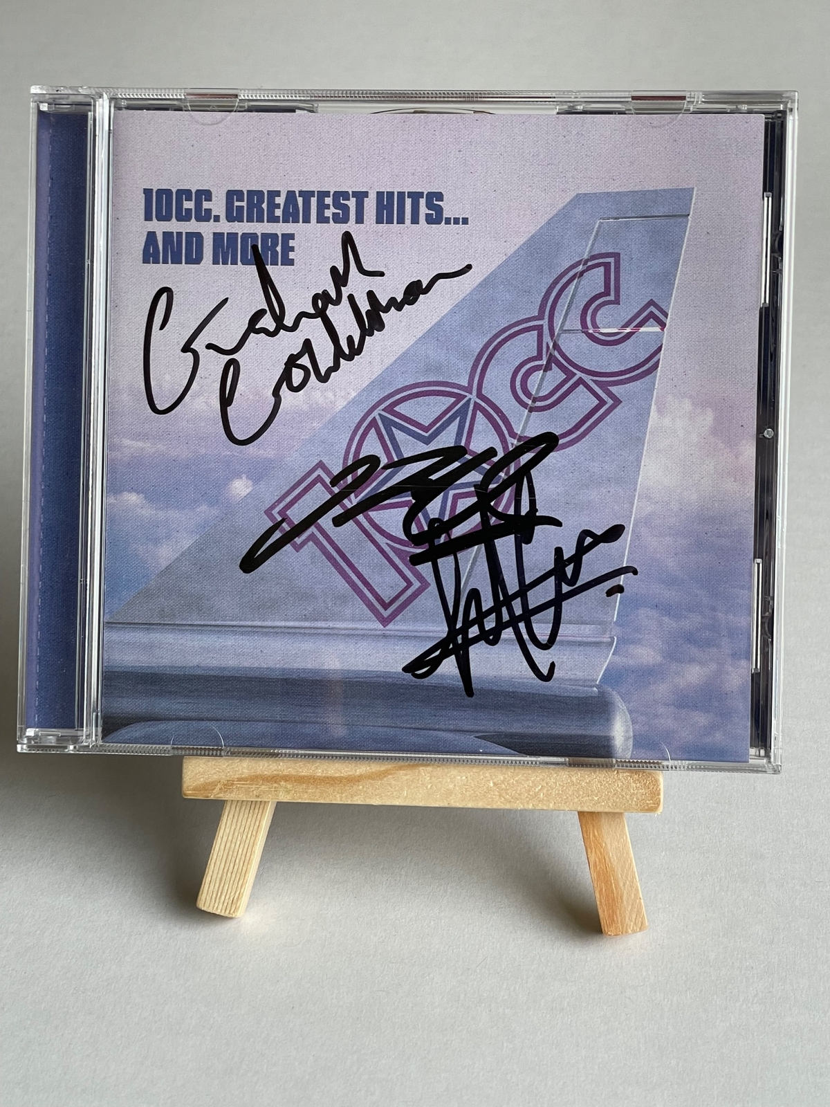 10CC - Greatest Hits and More CD. Signed by Graham Gouldman, Kevin Godley and Lol Creme