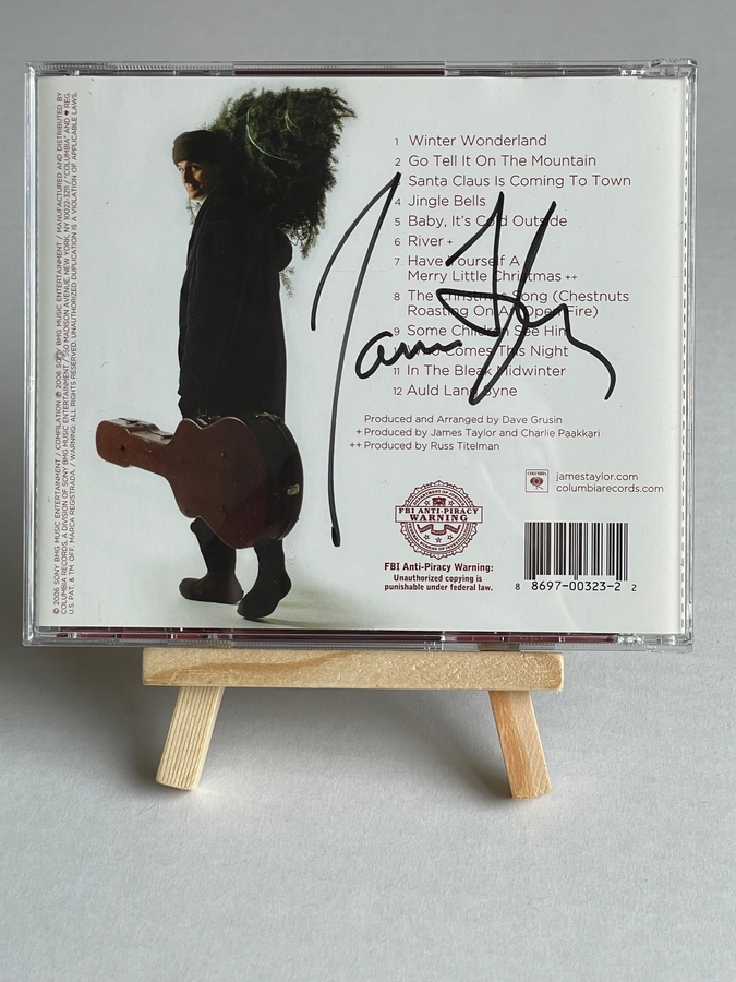 James Taylor - James Taylor at Christmas CD. Signed by James Taylor
