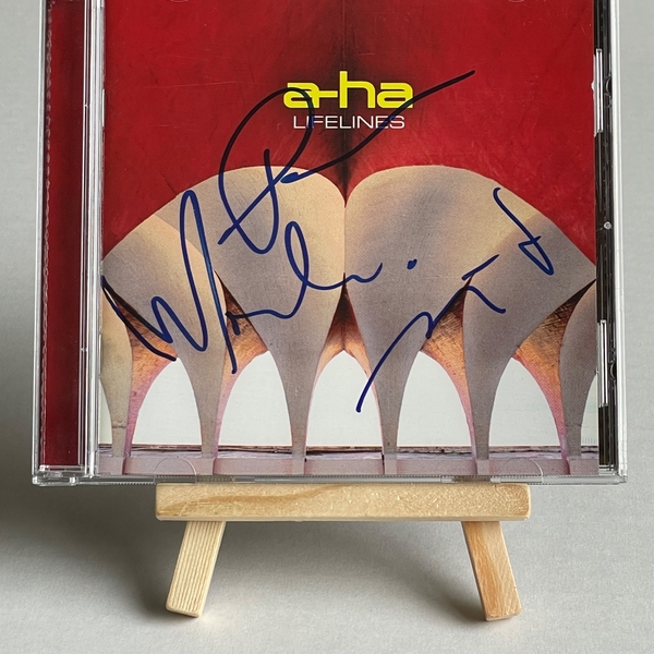A-HA - Lifelines CD. Signed by Morton Harket, Magne Furuholmen and Paul Waaktaar-Savoy