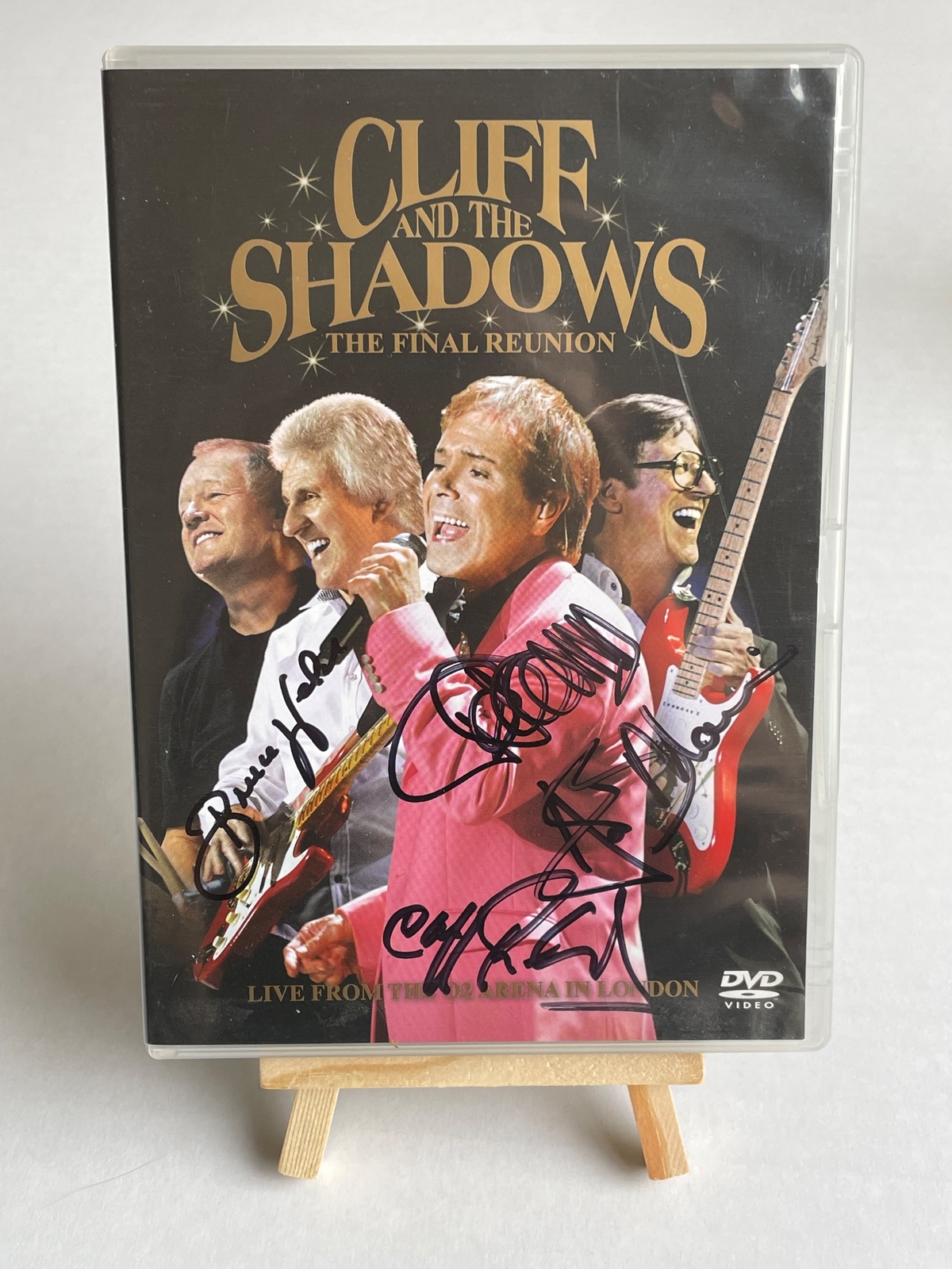 Cliff Richard and the Shadows - The Final Reunion DVD. Signed by Cliff Richard, Bruce Welch, Brian Bennett and Hank Marvin