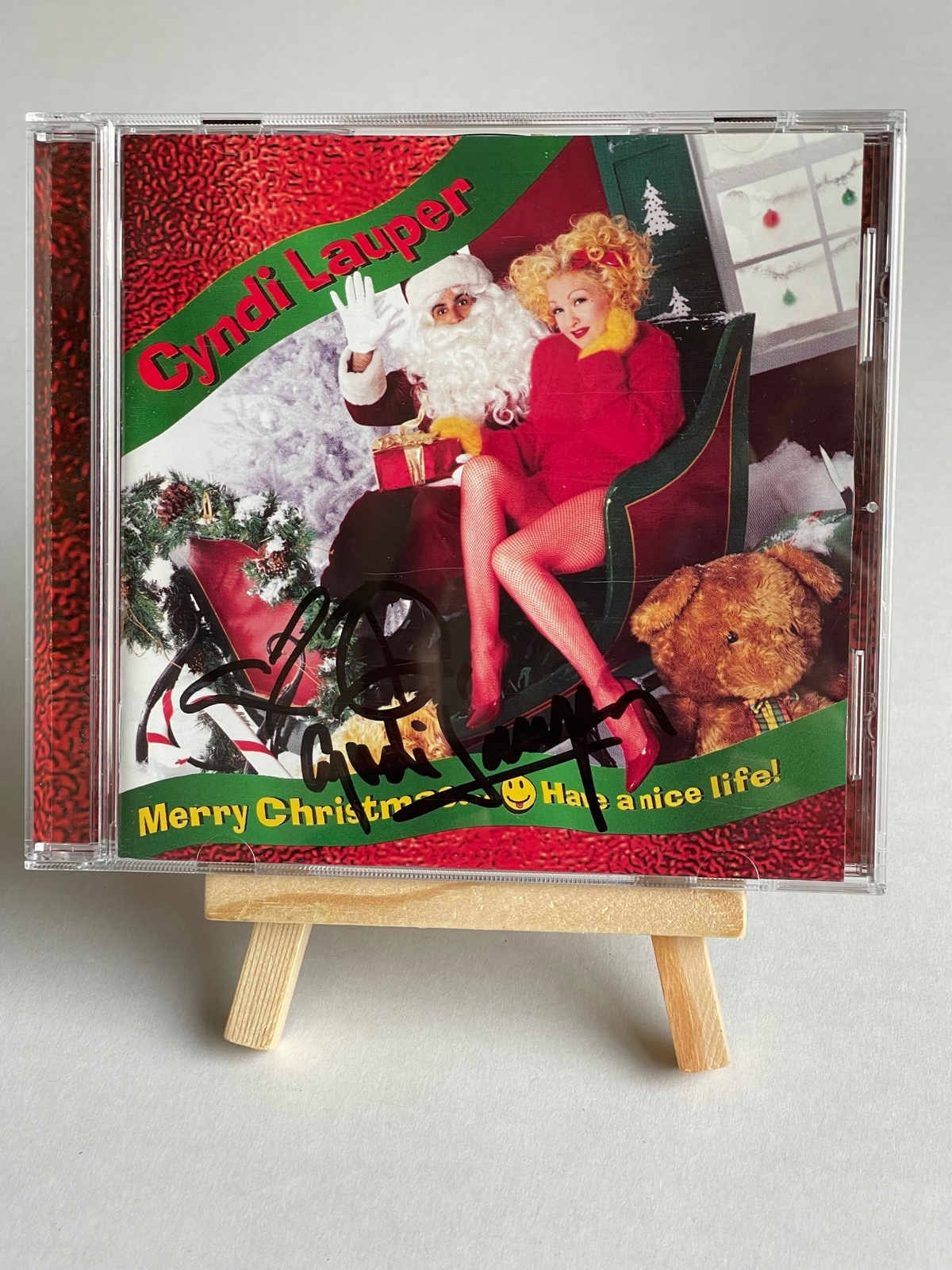 Cyndi Lauper - Merry Christmas. Signed by Cyndi Lauper