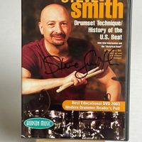 Steve Smith - Drumset Technique DVD. Signed by Steve Smith and Vic Firth