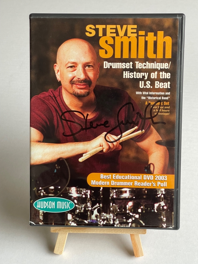 Steve Smith - Drumset Technique DVD. Signed by Steve Smith and Vic Firth